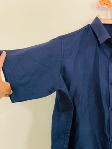 Navy Blue Short Sleeve Shirt