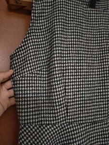 Houndstooth Fit and Flare Dress🖤🤍