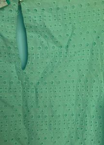 Mint Green Eyelet Tank Top