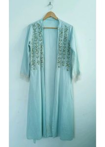 Embroidered Duster Coat XL