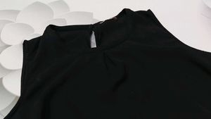 Sleeveless Black Top