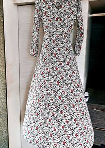 White Floral Maxi Dress