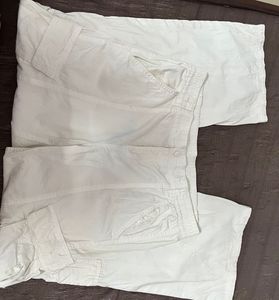 White Cargo Pants