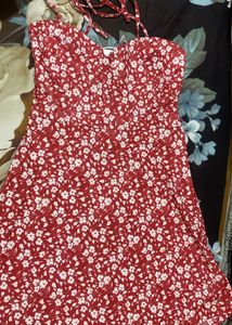 Halter Neck Floral Mini Dress