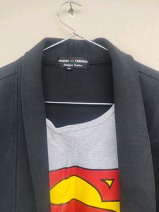 Coat With Attached Tshirt