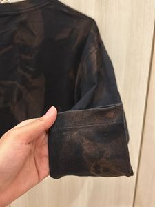 Brown Bkack Marbel Top (xs-s)
