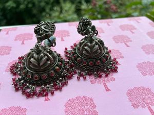 Amrapali Silver Jhumka Earrings