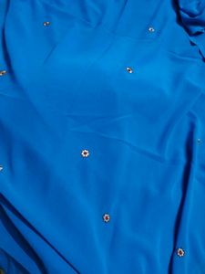 Elegant Blue Saree 5.5 Meter