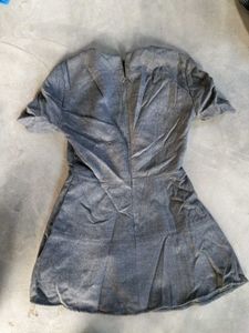 Gray Fit &amp; Flare Dress