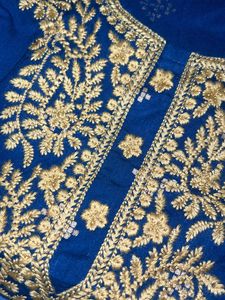 lekhnavi neck embroidery kurti