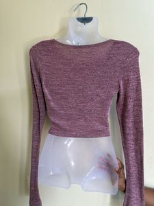 Mauve Crop Top