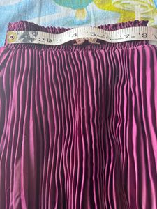 Pleated Skirt with Bow Accent For Kids