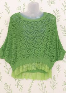 Light Green Corchet Top