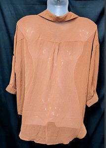 Rust Colour Shirt Style Top
