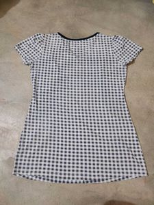 Gingham Print Top
