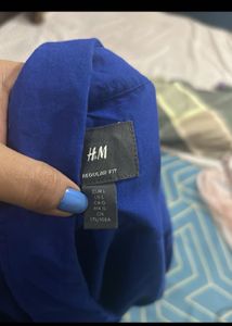 h&amp;m cobalt blue shirt (unisex)