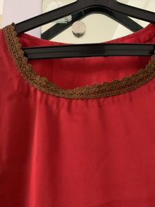 Georgette Deep Maroon Salwar Set