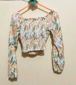 Floral Print Tie Top