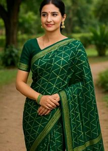 green sadi with designs