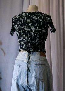 Floral Print Crop Top