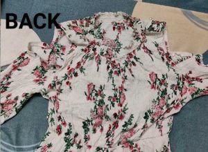 Off Shoulder Floral Mini Dress