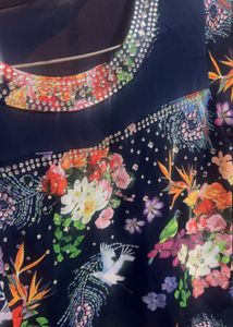 Floral Embellished Long Sleeve Top