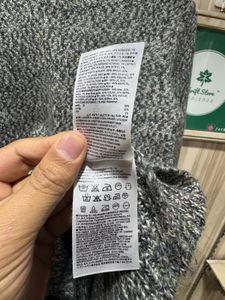 GAP Lambswool Wool Crewneck Grey Sweater