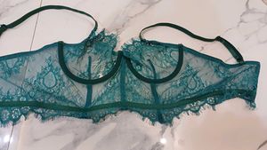 Teal Lace Bralette..size M