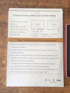 Dekoq 16inch LCD Writing Tablet Rechargeable Pink