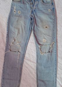 High Waist Ripped Jeans