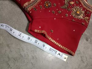 Red Embroidered Indian Dress