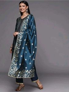 Partywear Teal Kurta Set- With Tags