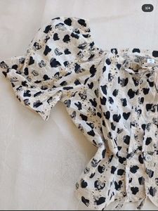 Heart Print Crop Top
