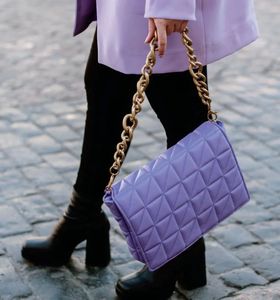 Zara Quilted Chunky Chain Bag