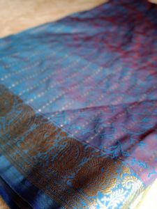 Blue Festive Wear Saree