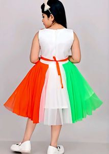 Kids PartyWear Tiranga Colour Frocks Pack Of 1