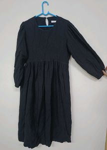 Women A Line Black Dress
