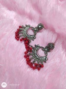 TRADITIONAL OXIDISED SILVER PLATED EARRINGS