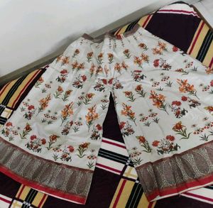 Fully Flared Floral Print Palazzo