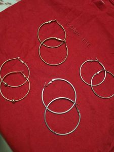 Golden And Silver Hoops