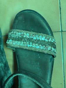 Beaded Flat Sandals