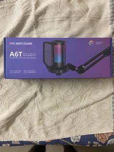Condenser Mic with Boom Arm Quick Mute, RGB Light