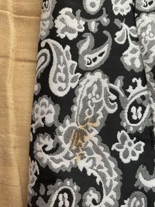 pencil skirt with black and white pattern