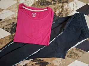 XL Size Pink Jockey Top And Spunk Track Pant