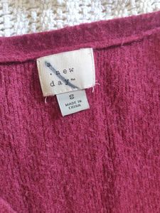 Burgundy Knit Sweater Dress