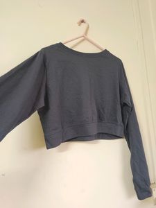 Small Size Full Sleeves Crop Top T Shirt