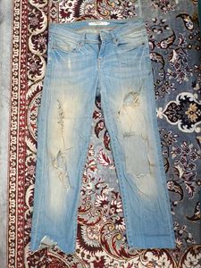 Distressed Denim Jeans