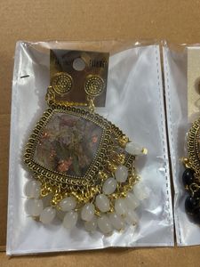 Ethnic Drop Earrings - only 1 pair