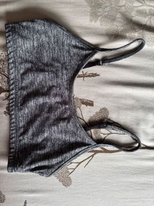 Gray Sports Bra