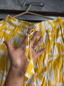 Yellow Patterned Long Sleeve Shirt